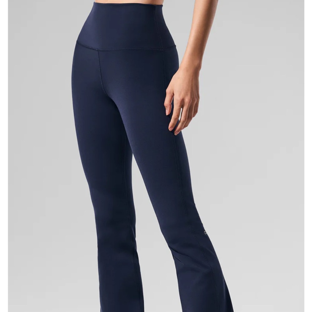 Navy ALO Airbrush High-Waist Bootcut Legging